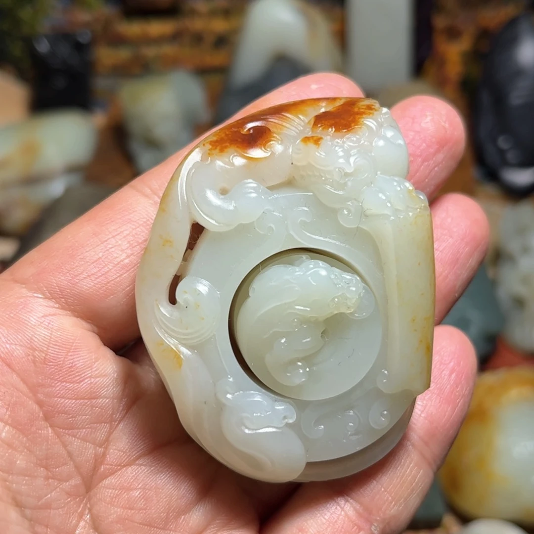 和田玉挂件未镶嵌坤**道