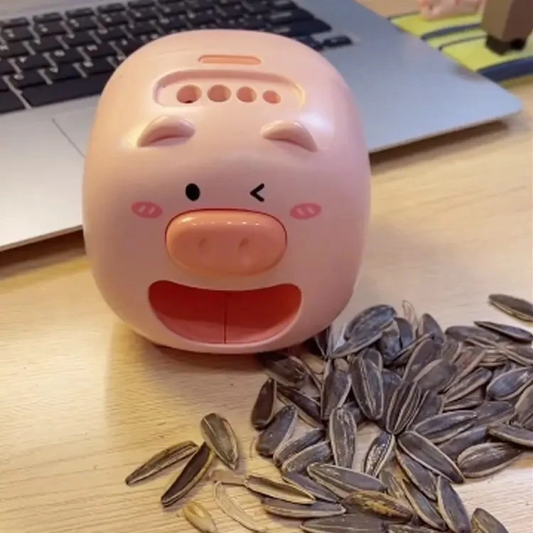 嗑瓜子卡通猪电子玩具猪猪创意装扮摆件学生礼品