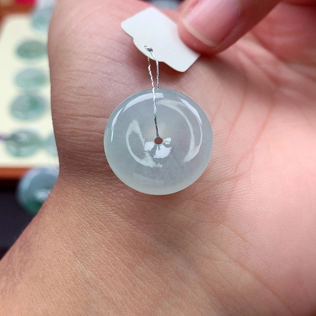 翡翠未镶嵌颈饰17 尺寸20-5.6