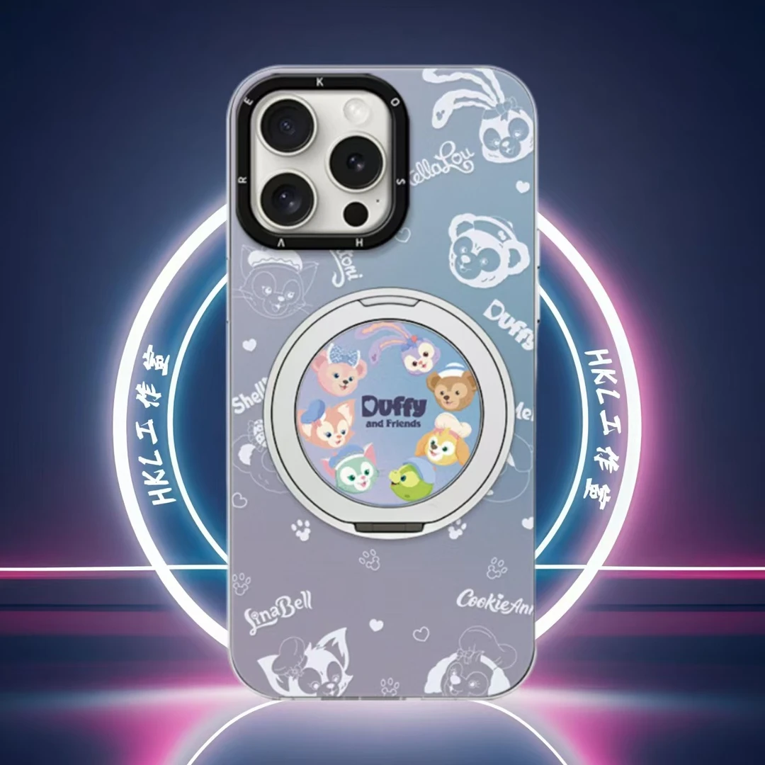 达菲家族适用苹果支架手机壳爆款16pm防摔15华为简约卡通小米vivo