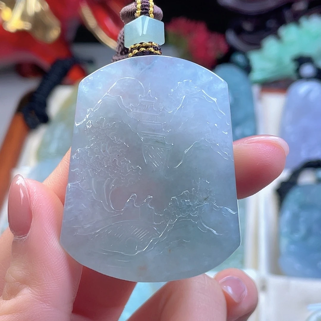 翡翠未镶嵌颈饰天然翡翠