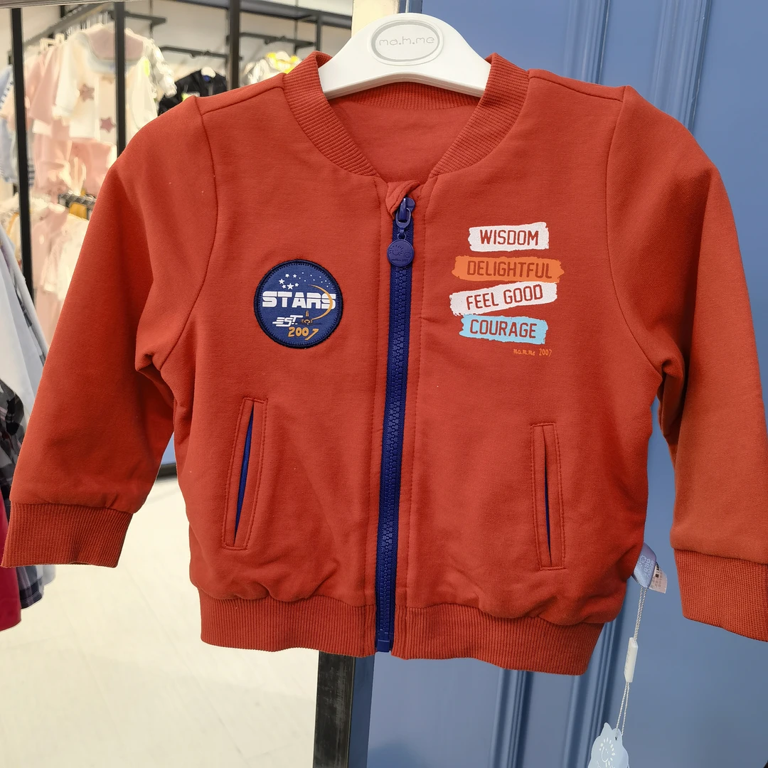 M6Q170450X030橘红色双层外套