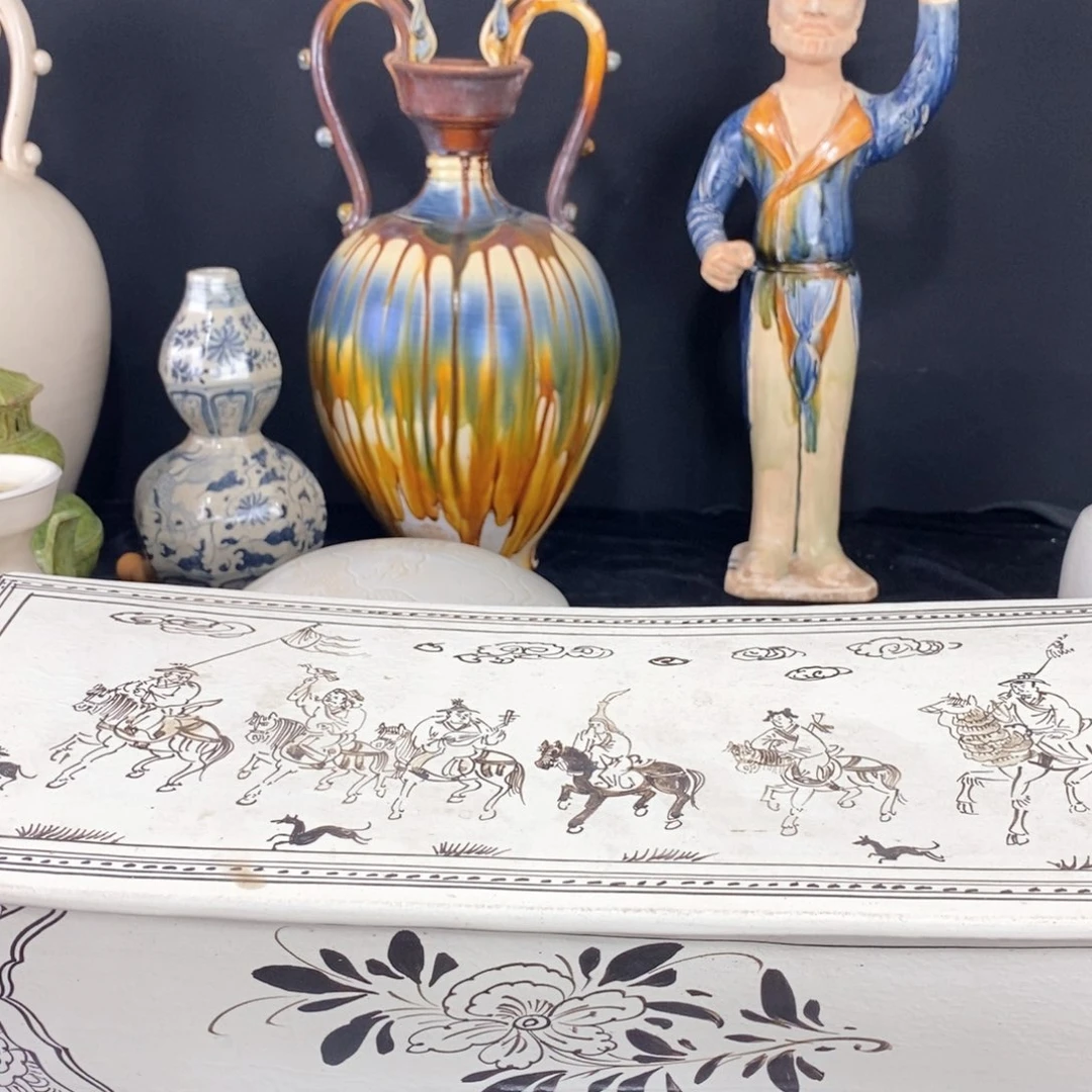 摆件六*后瓷枕瓷器瓷器