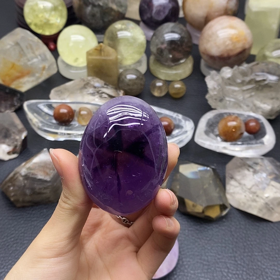 景***上珠宝半成品未镶嵌水晶30水晶石