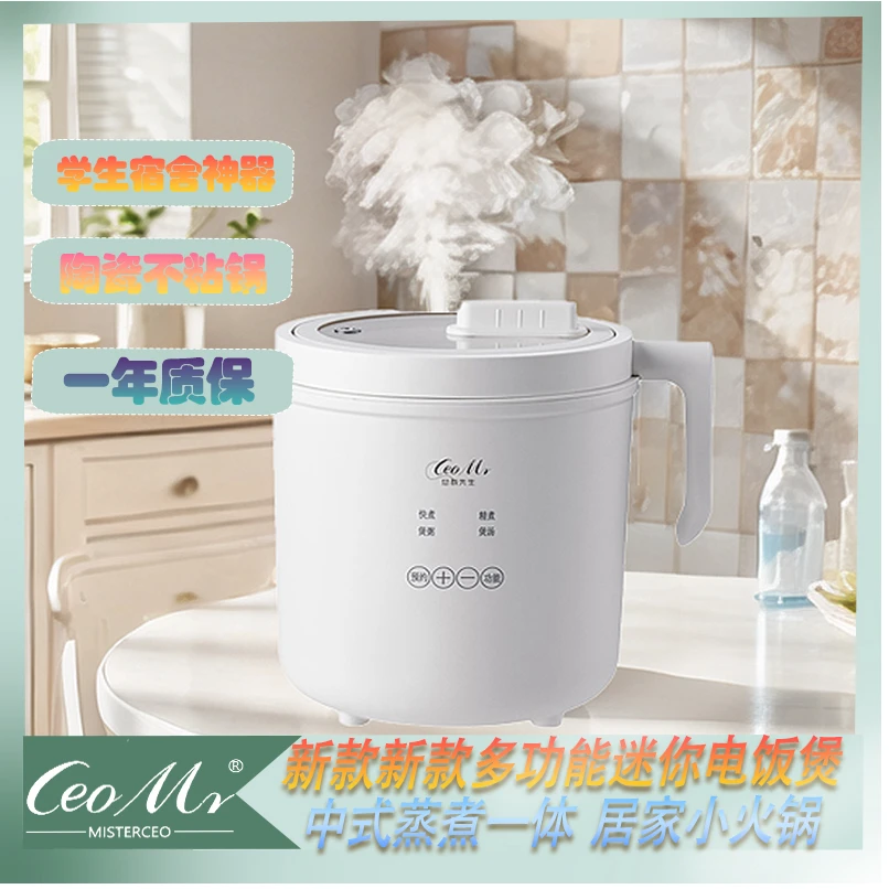 2025新款迷你电饭煲多功能家用中式蒸煮一体小型学生宿舍神器