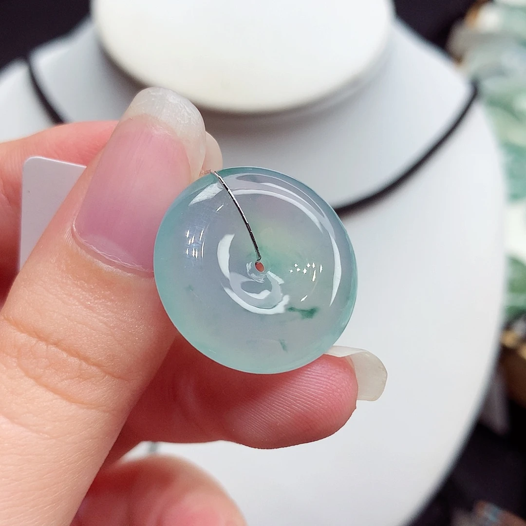 翡翠未镶嵌胸饰翡翠55，21.6/5.6