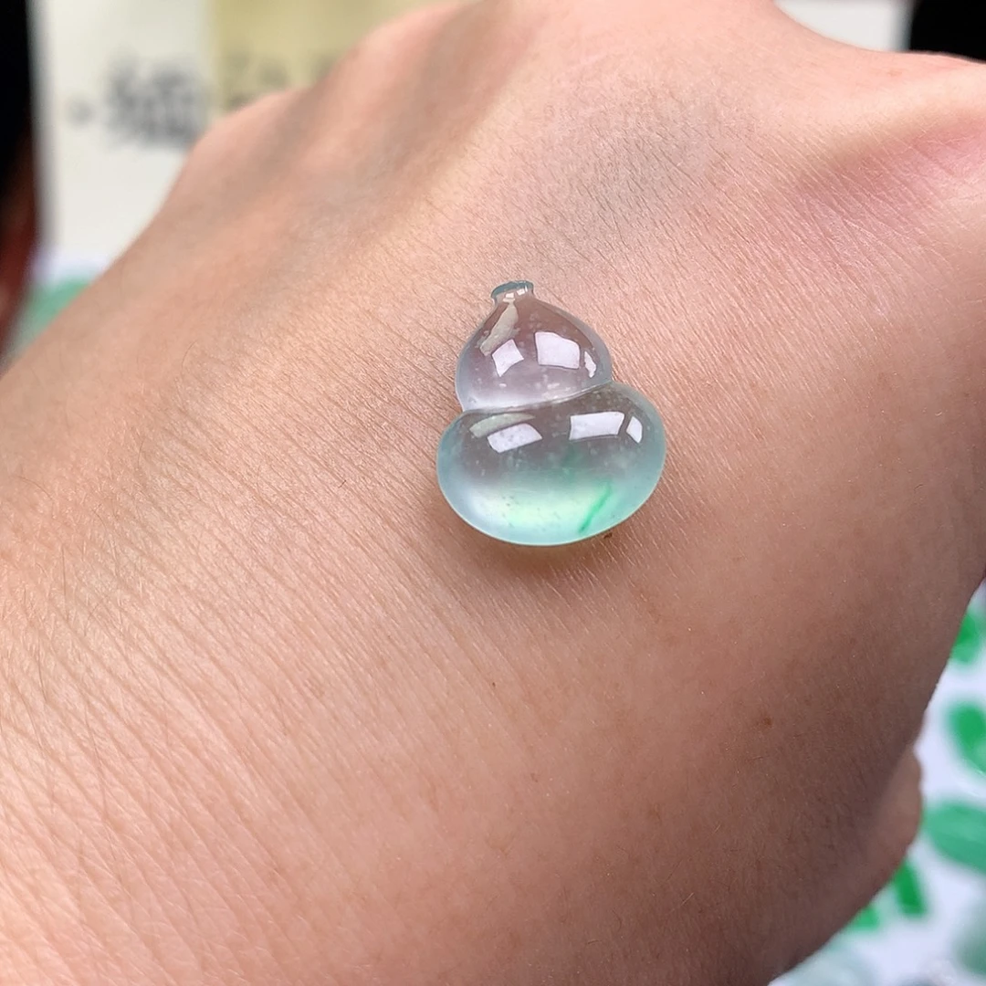 翡翠裸石缅甸天然A货翡翠冰种葫芦