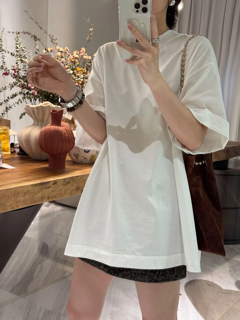 【大白T】调性简约大版圆领T恤 J25DX273