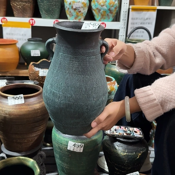 绿色双耳503高度28口径12