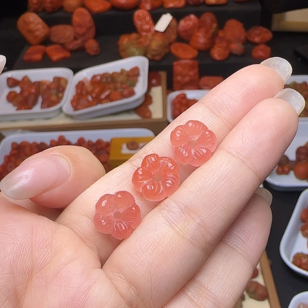 南红玛瑙未镶嵌吊坠(不含链)