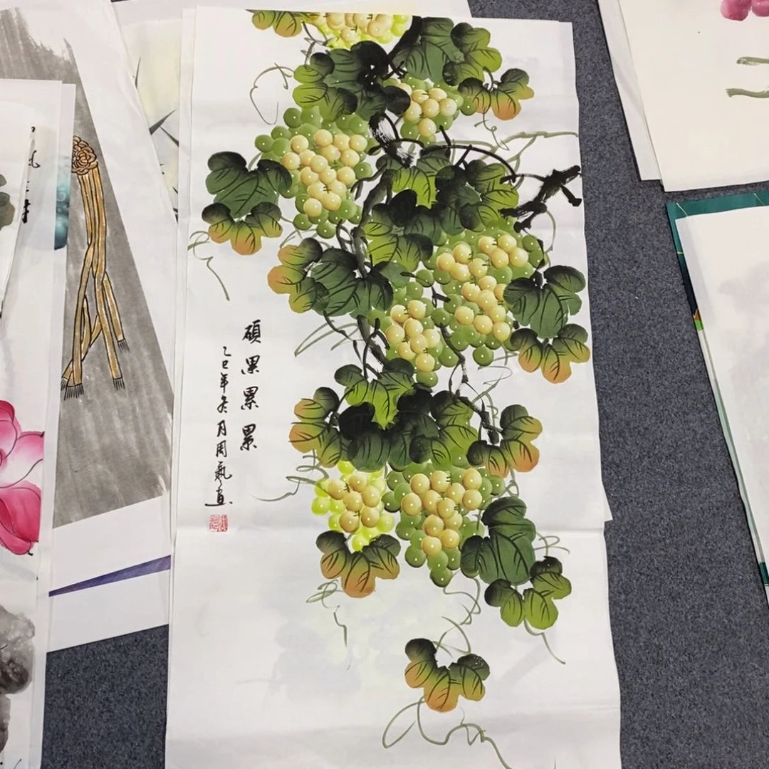 国画尺寸100✖️50三尺手绘画