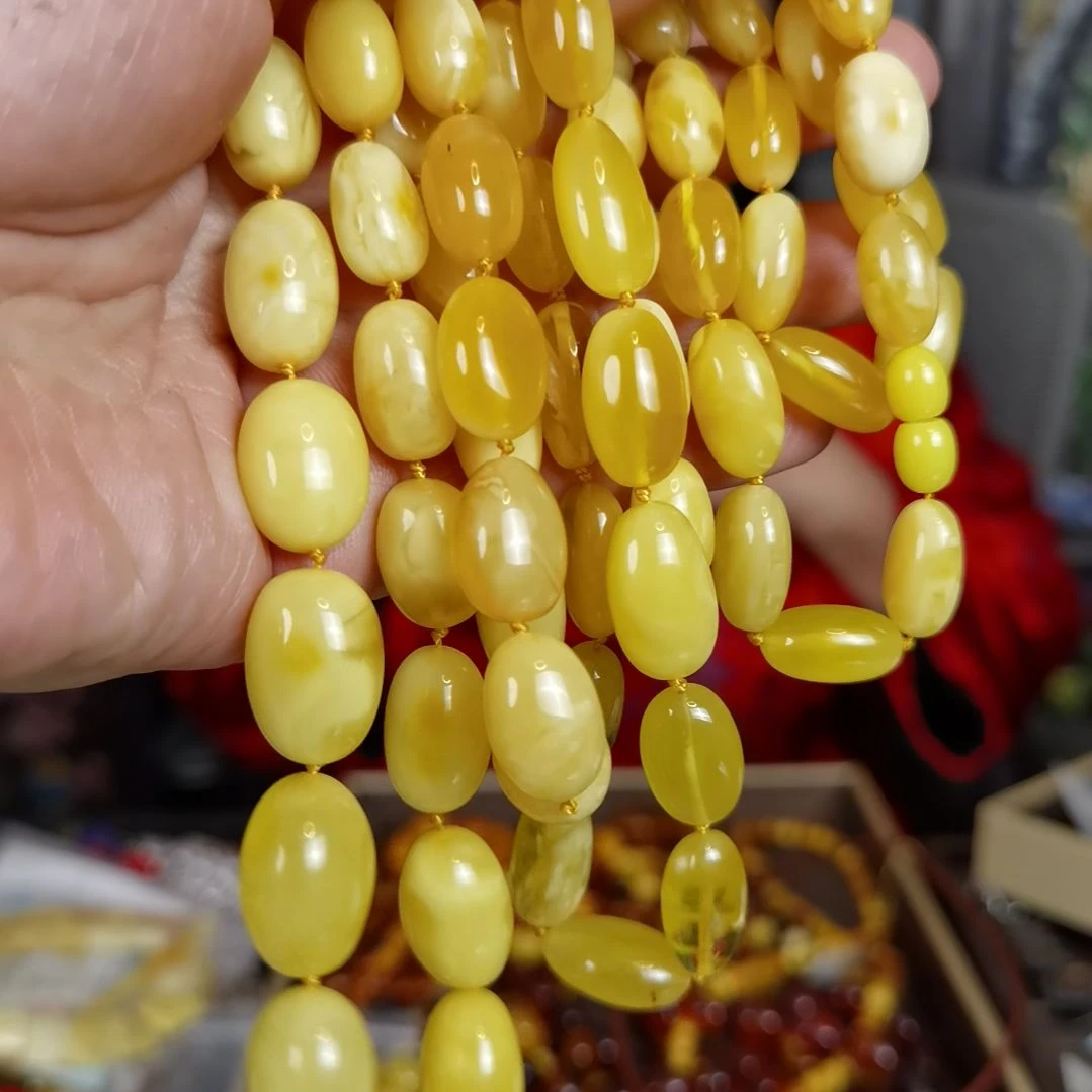 琥珀颈饰未镶嵌多样性发货其一