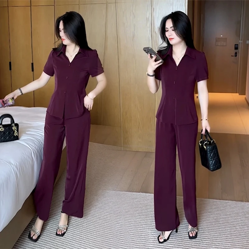 2025新款夏季新款时尚穿搭气质洋气收腰显瘦不挑人短袖套装小个子