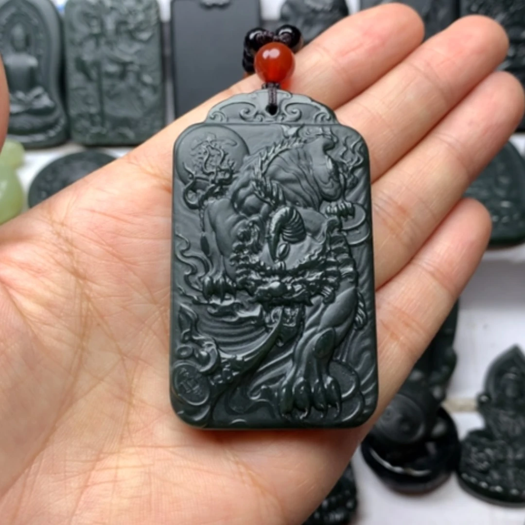 【闪购商品】颈饰未镶嵌和田玉双面雕刻