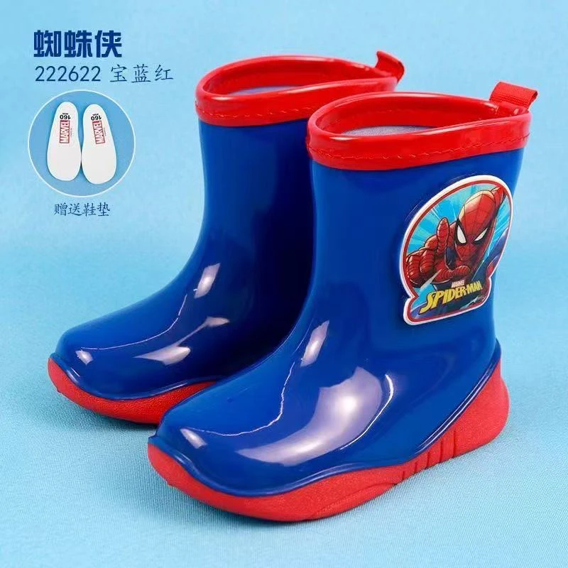 海洋鹿儿童小学生中筒雨靴男女童小孩防滑水靴苏菲亚爱莎蜘蛛侠
