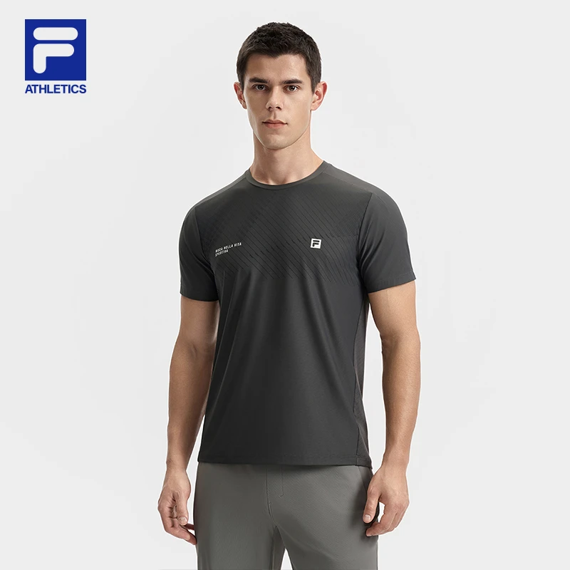 Fila/斐乐短袖训练服男运动速干T恤圆领夏季新款半袖A11M521115F