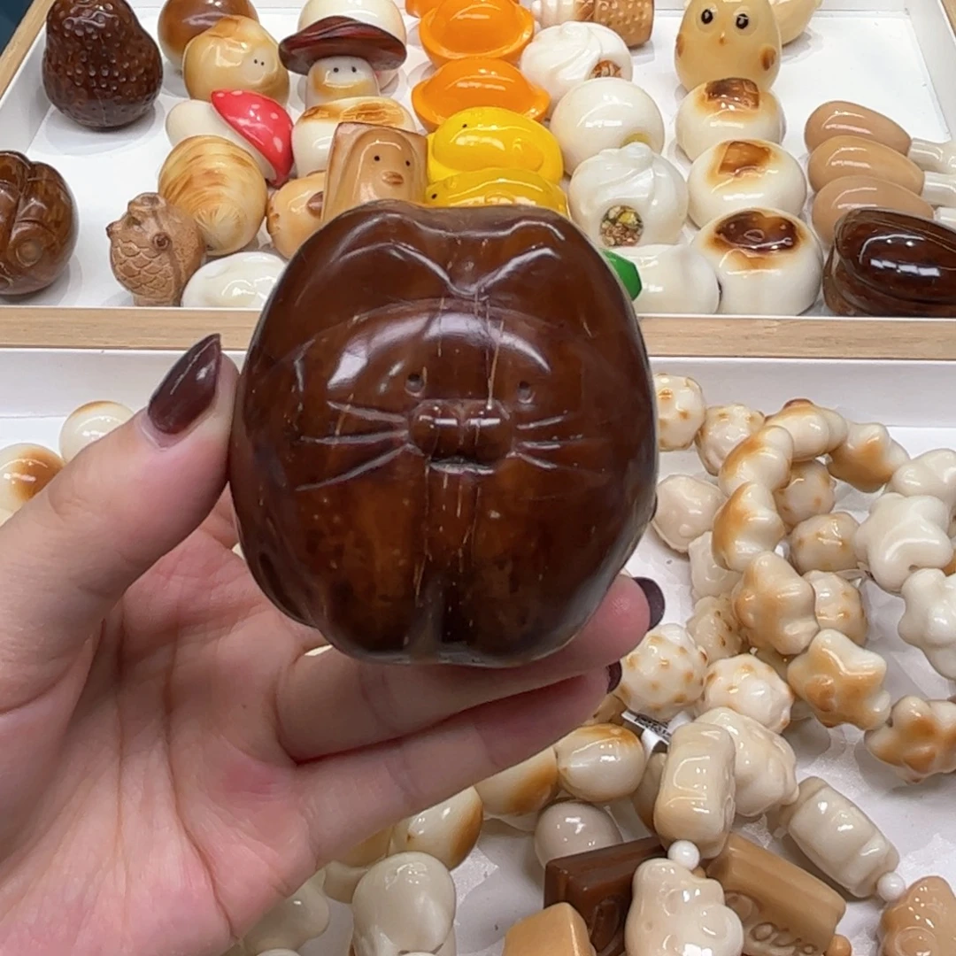 手串菩提根/象牙果9.2.12库克把件猫猫瑕