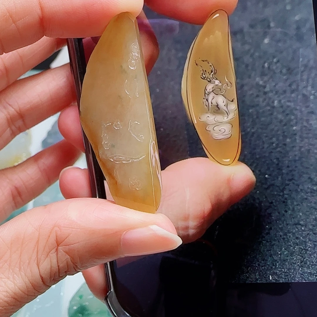 定制翡翠未镶嵌缅甸翡翠挂件