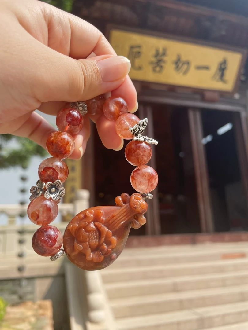 九浔赤木水晶精品可定制可DIY 以直播间为准