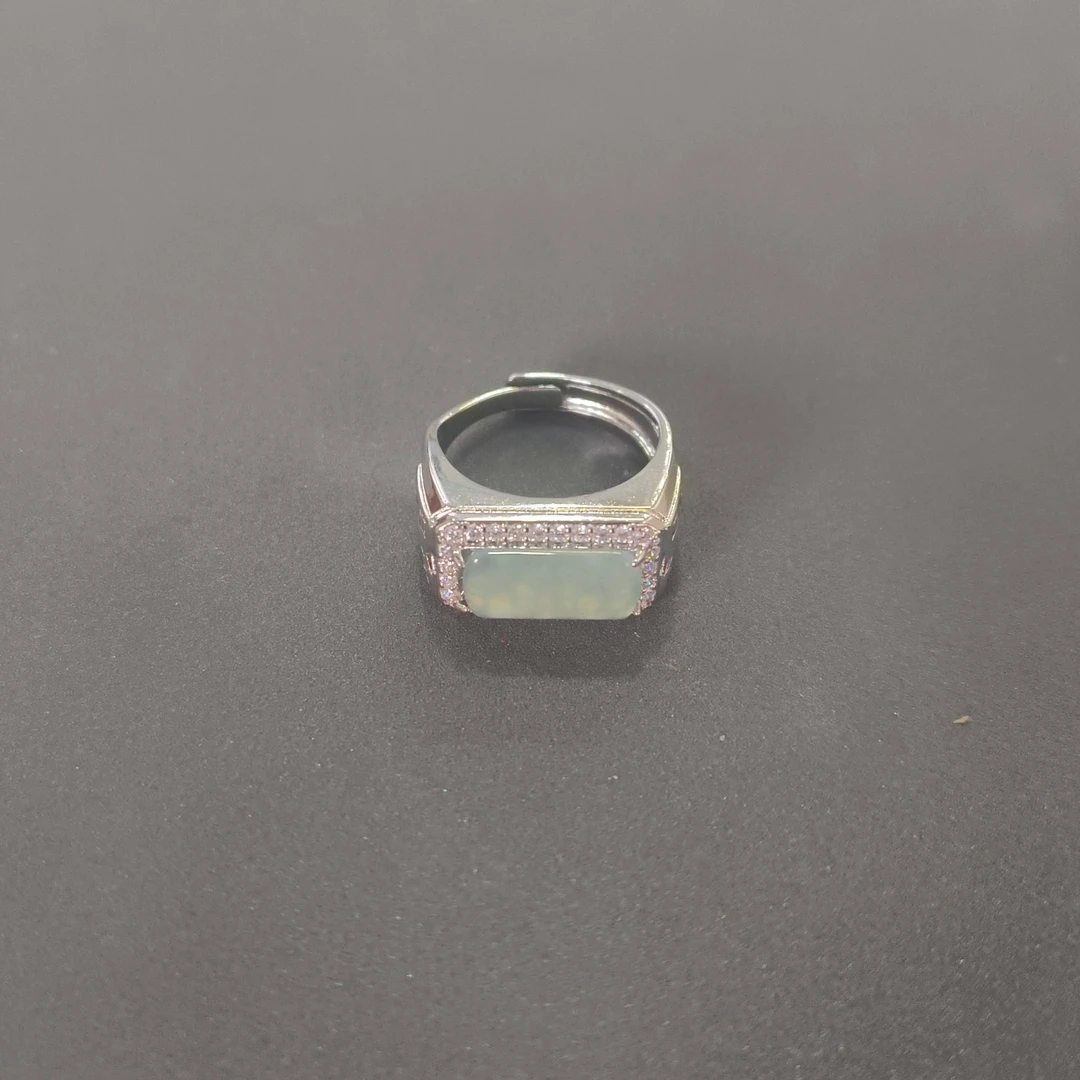 天然翡翠 戒指 活口可调节 精品时尚 JT