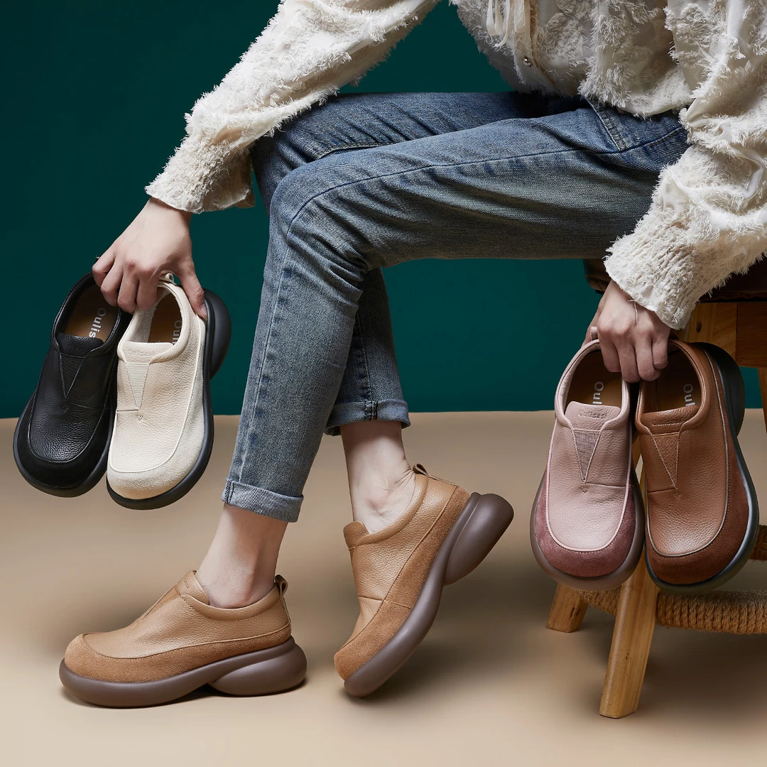 ｜遇见-山海｜ 5CM头层牛皮单鞋软底软面轻便女单鞋388