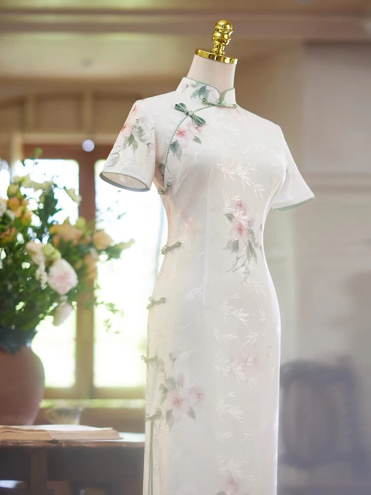 【花仙子】绝美旗袍新中式订婚日常可穿新款高端气质印花改良年轻款