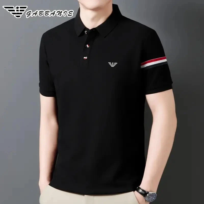 专柜正品轻奢男装夏季短袖t恤翻领男士中青年潮流半袖纯棉Polo衫