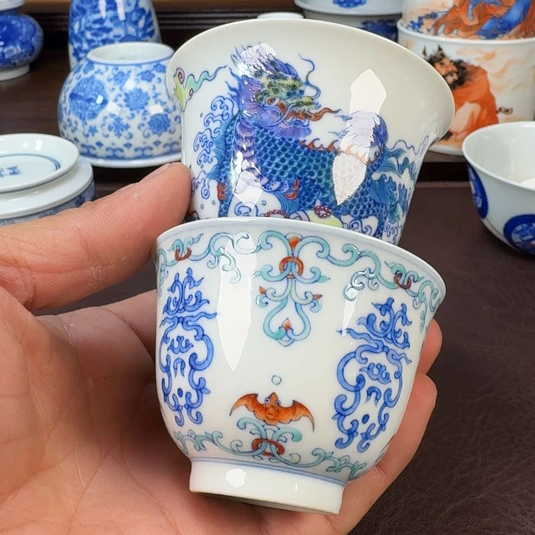 瓷片心当代景德镇陶瓷手绘茶具