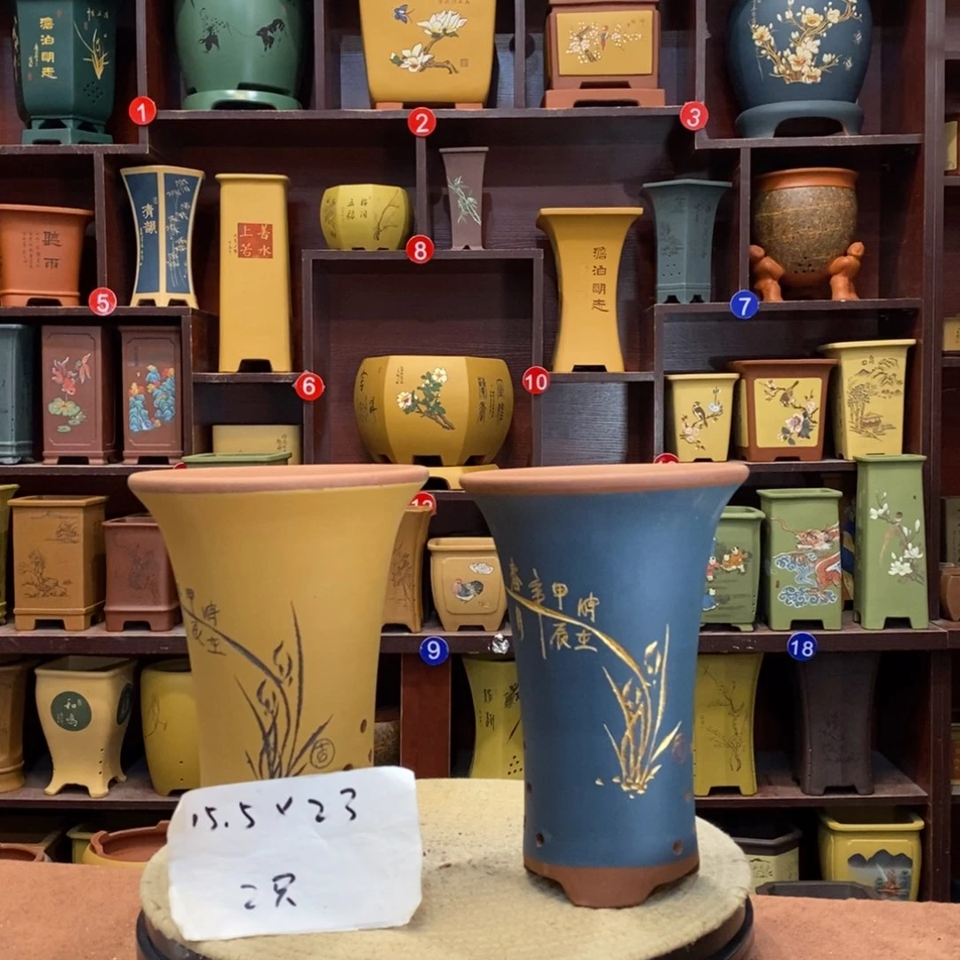 紫砂花盆紫砂作品