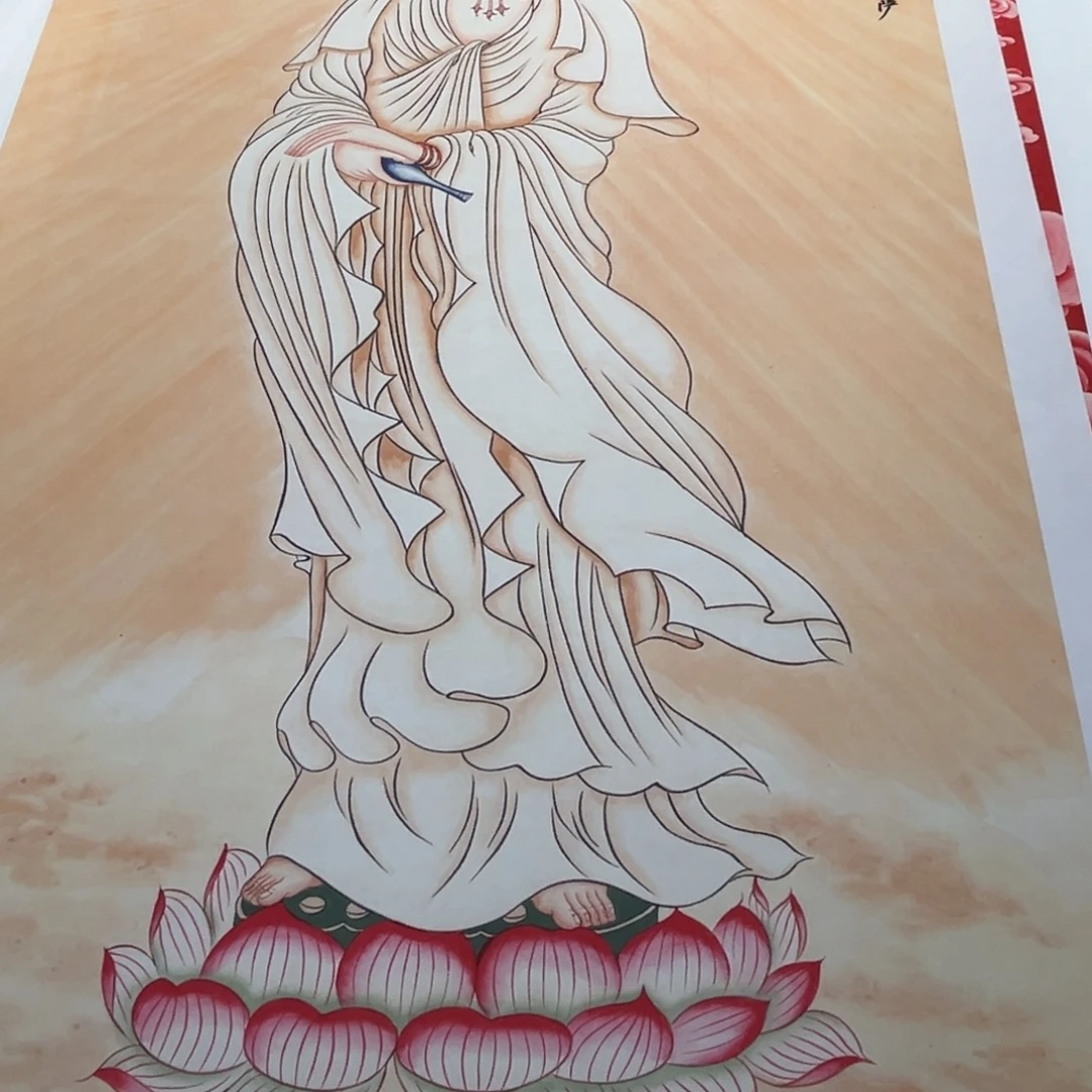 用***0国画瑕疵福利白衣观音