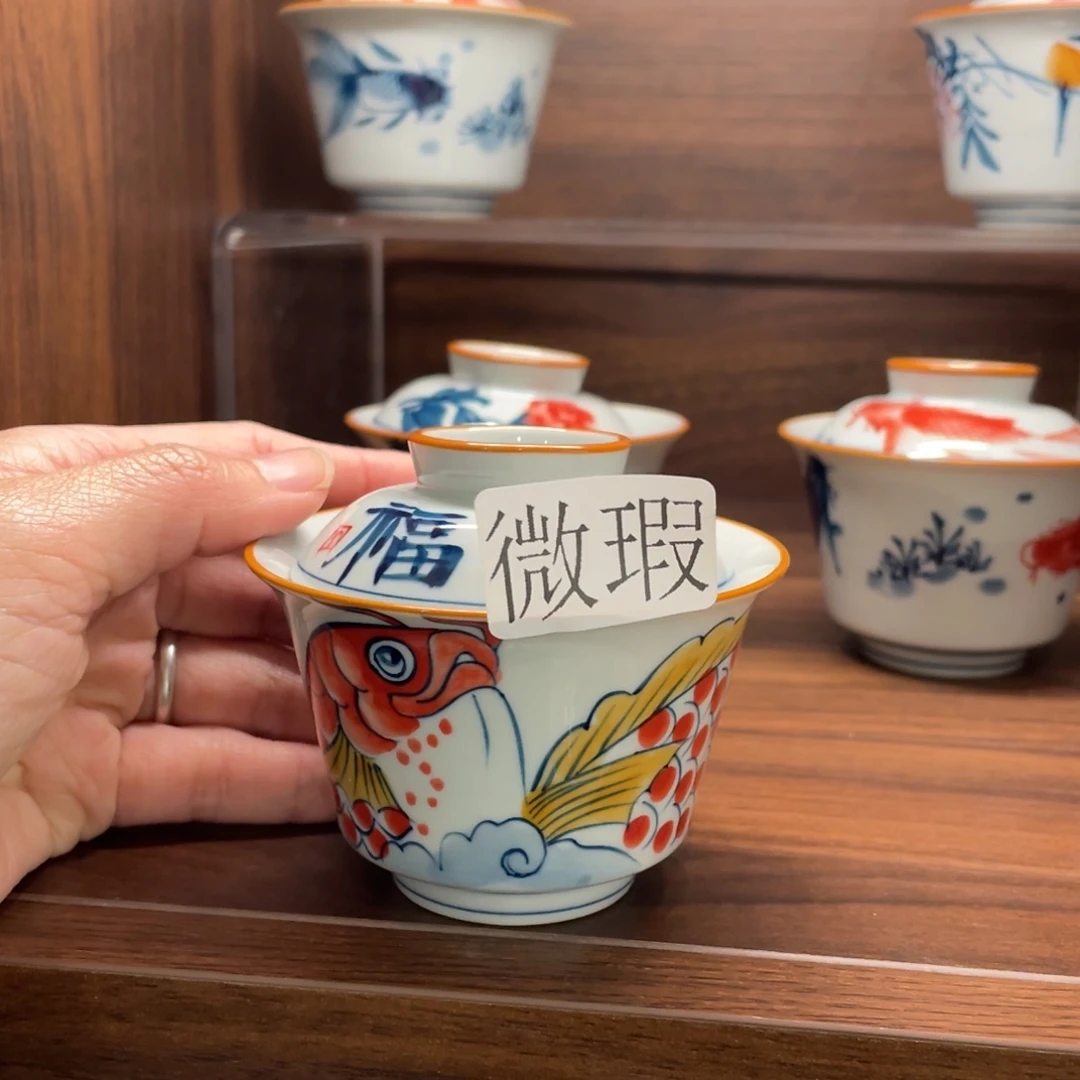 有瑕釉下彩纯手绘