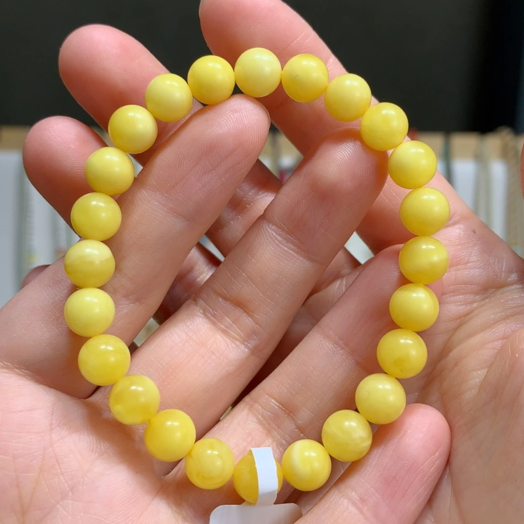 蜜蜡手链未镶嵌7.8m m