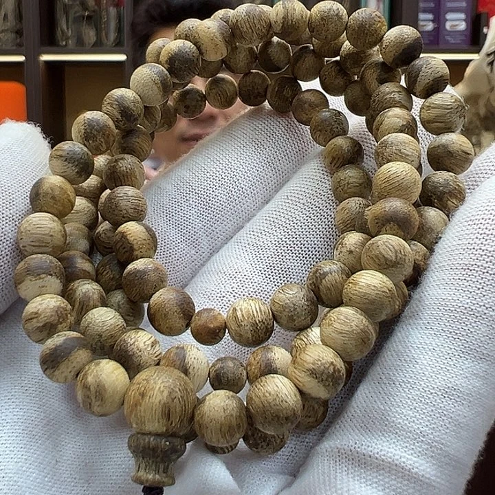 手串沉香国香奇楠圆珠7mm多圈手串11.33g