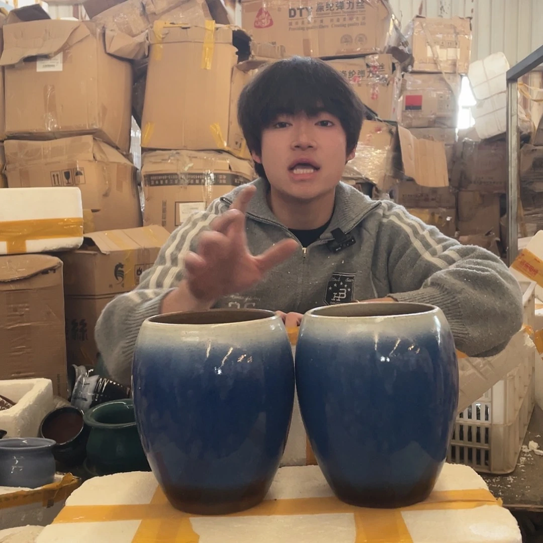 红陶宜兴紫砂花盆