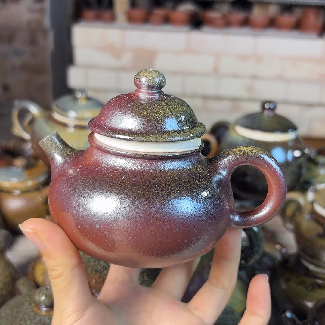 茶壶紫砂柴烧紫砂容天