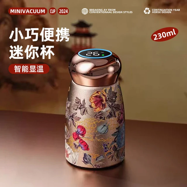 复古保温杯迷你小巧便携口袋水杯女士高颜值2025新款陶瓷内胆杯子