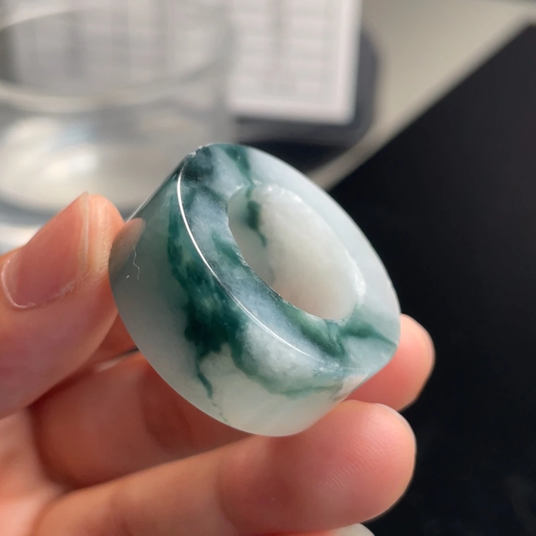 定制翡翠未镶嵌  绿花