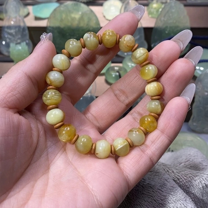 岫玉手链未镶嵌道****道