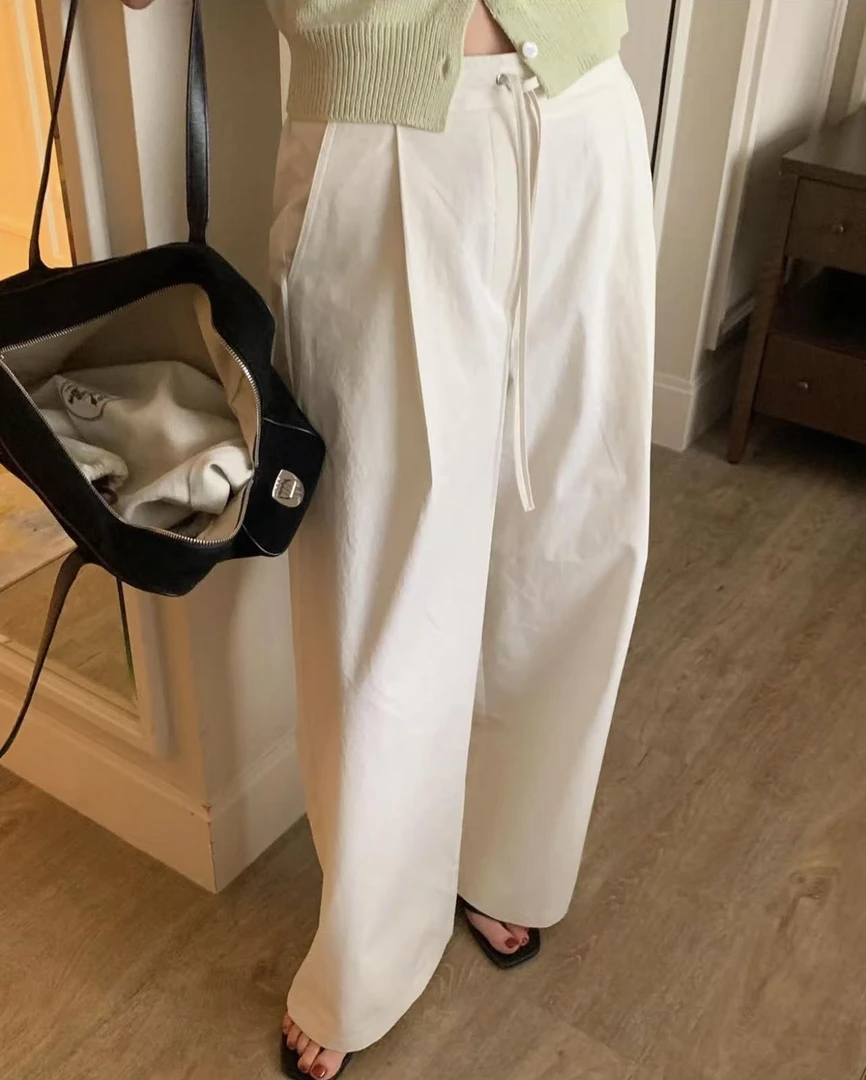 韩国东大门2025新款女装  704i  裤子时尚休闲百搭简约宽松