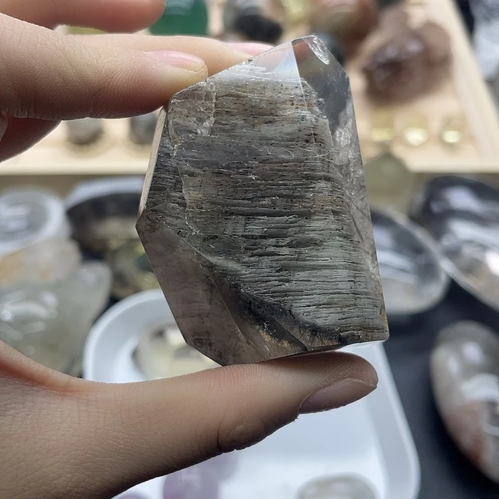 珠宝半成品发晶未镶嵌314水晶