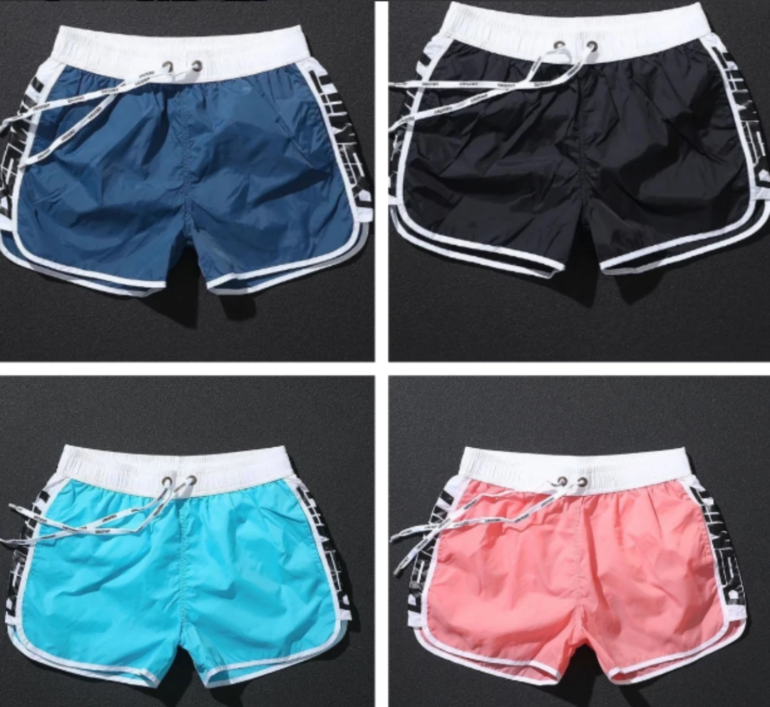短裤夏季透气大码休闲速干运动裤男女同款宽松薄款三分裤带内衬