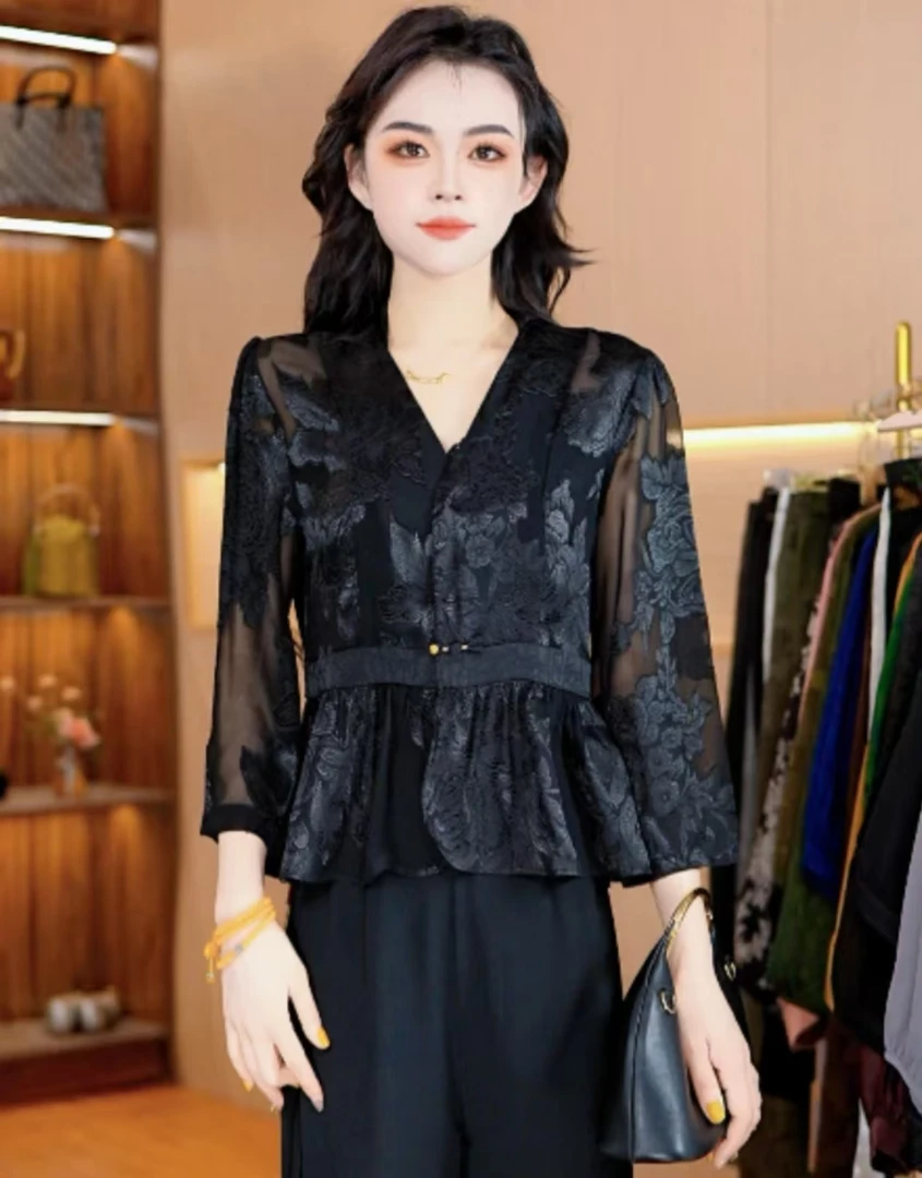 9337-51新款女士上衣小衫