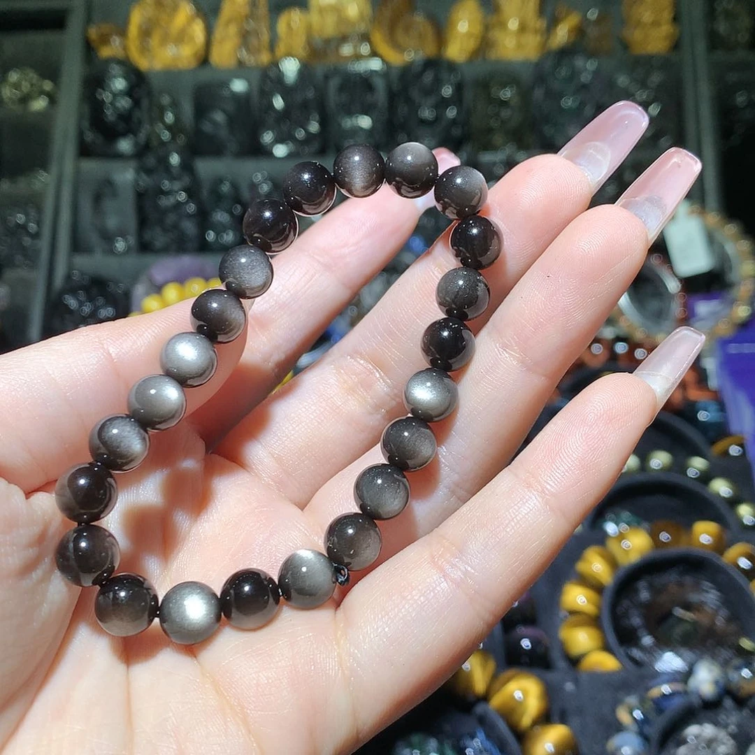 黑曜岩手链未镶嵌置**外