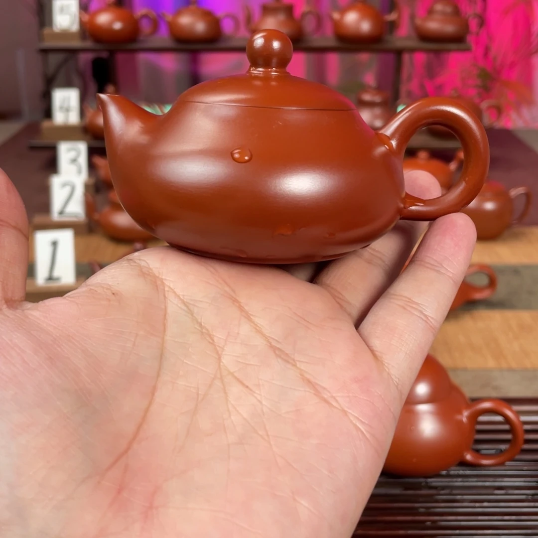 山***堂茶壶紫砂精工蝶舞120cc