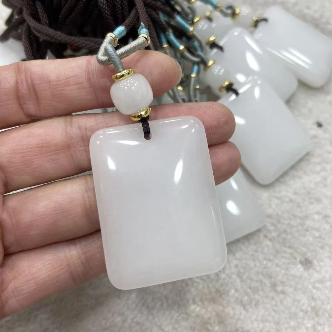 【保真天然】新疆金丝玉4×6平安无事牌简约百搭多样性发货拍一发一