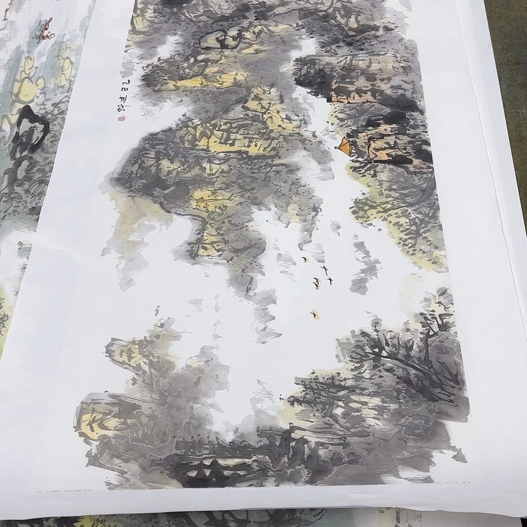 国画贾述轩三尺童