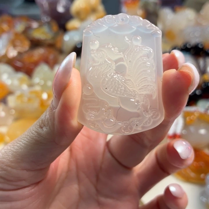 玛瑙/玉髓未镶嵌吊坠(不含链)