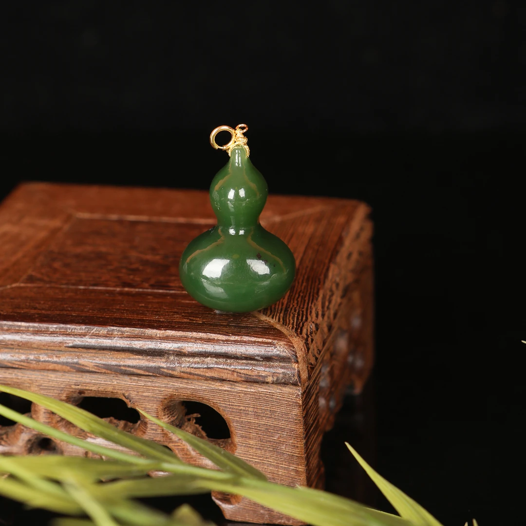 『乐小福』葫芦*18K金和田玉挂饰多样性发货