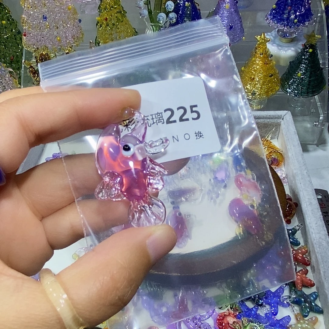 半***i颈饰玻璃225粉鱼一条