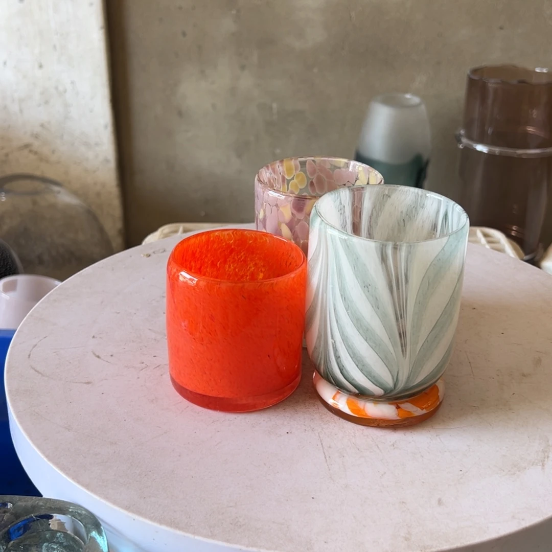 N***枫弘扬琉璃花器微瑕3个